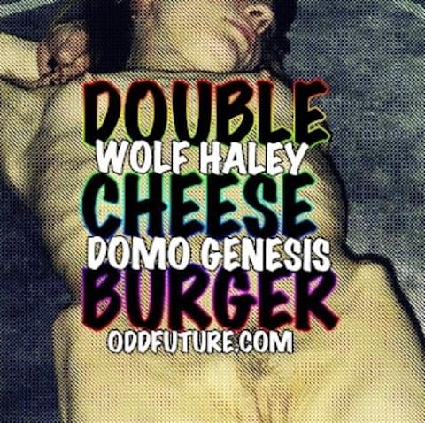 Album cover art for "Double Cheeseburger" by Odd Future & Jasper Dolphin & Tyler, The Creator & Domo Genesis