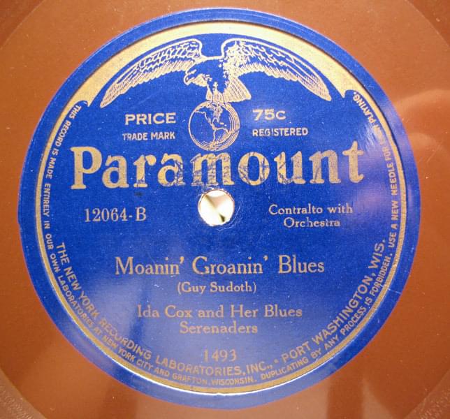 Album cover art for "Moanin’ Groanin’ Blues" by Ida Cox