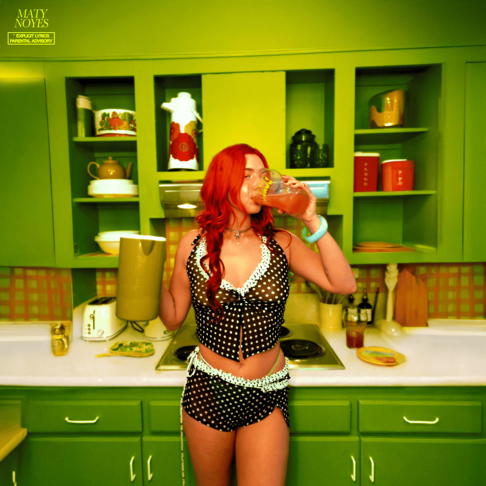 Album cover art for "f**k now, cry later" by Maty Noyes