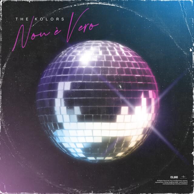 Album cover art for "Non è vero" by The Kolors