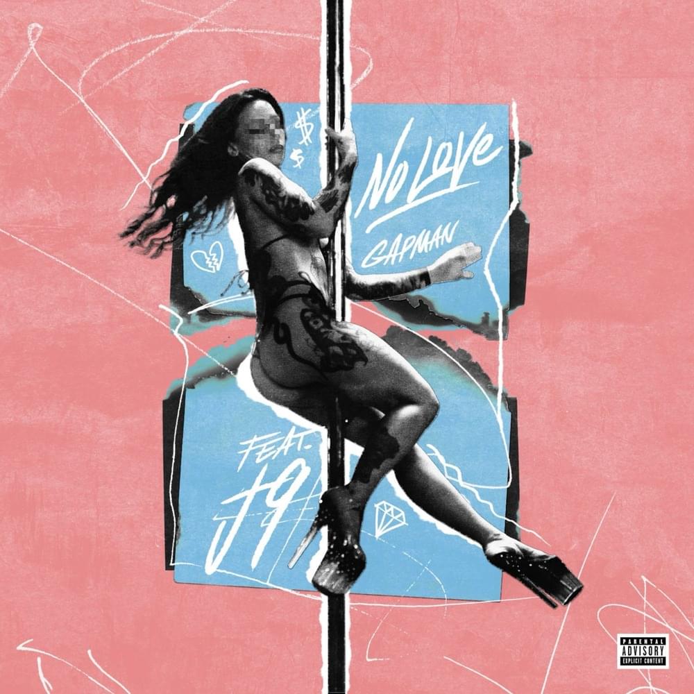 Album cover art for "No Love" by gapman & J9ueve