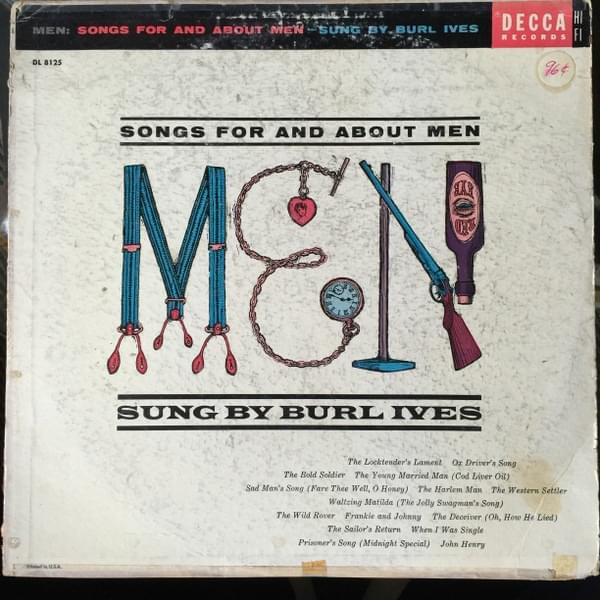 Cover image for Men: Songs For And About Men