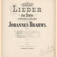 Cover image for Sechs Lieder, Op. 85