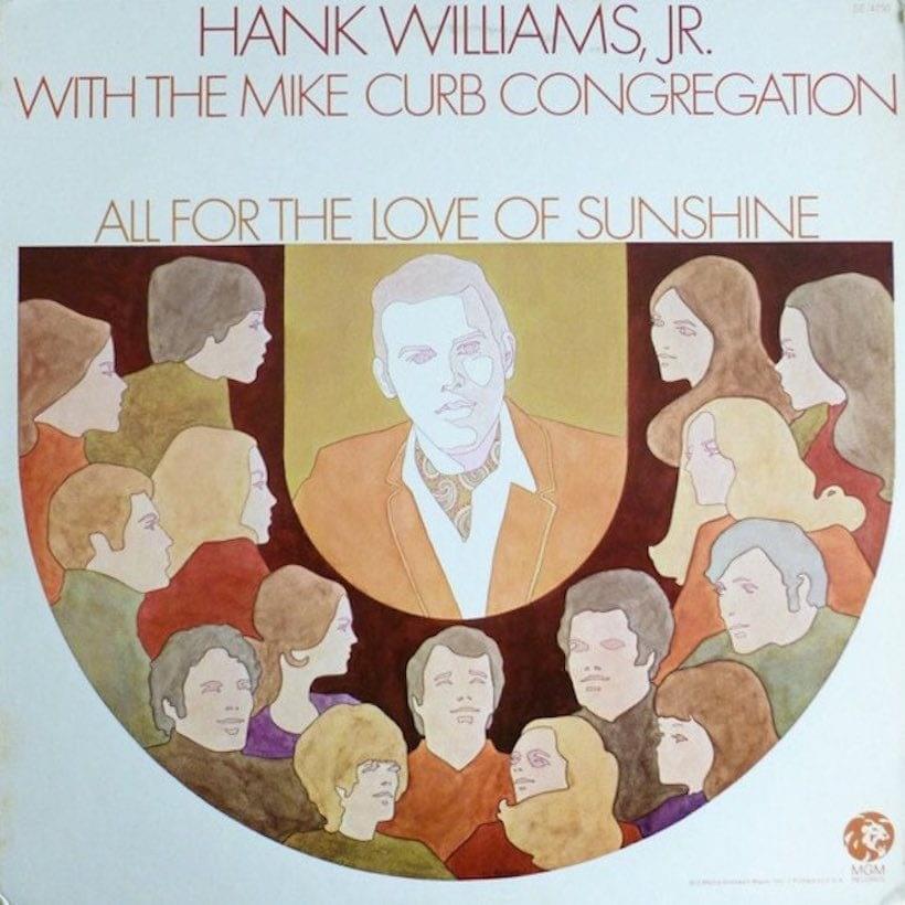 Album cover art for "Rainin’ In My Heart" by Hank Williams Jr. & Mike Curb Congregation