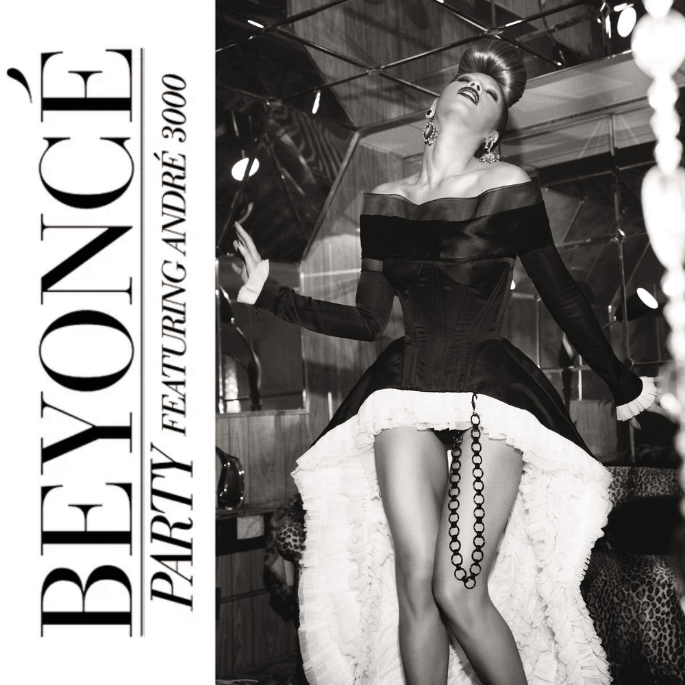 Album cover art for "Party" by Beyoncé & André 3000