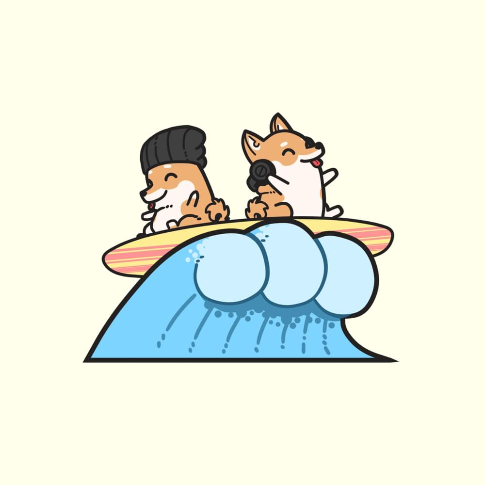 Album cover art for "Surf" by Hyper Potions