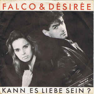 Album cover art for "Kann Es Liebe Sein?" by Falco & Désirée Nosbusch