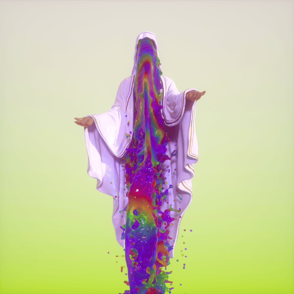 Album cover art for "River" by PNAU