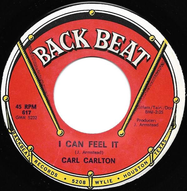 Album cover art for "I Can Feel It" by Carl Carlton