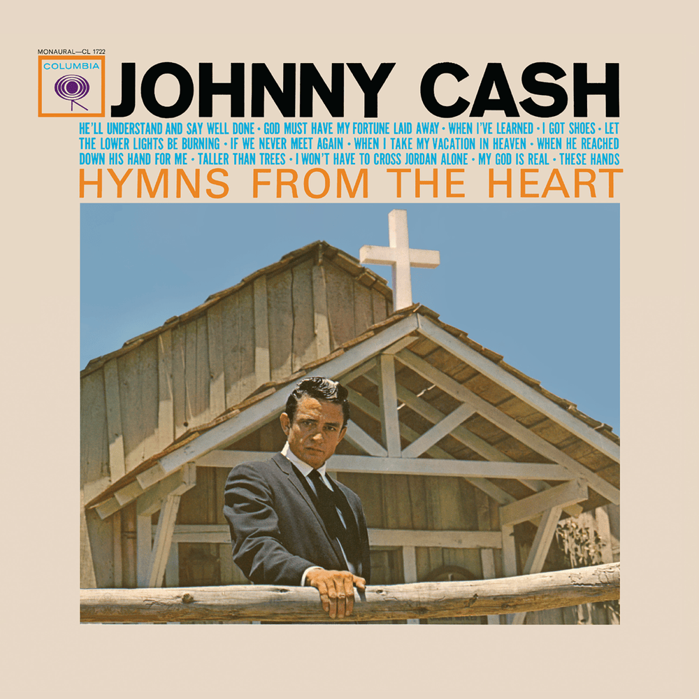 Album cover art for "Let the Lower Lights Be Burning" by Johnny Cash