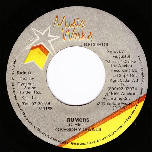 Rumours by Gregory Isaacs