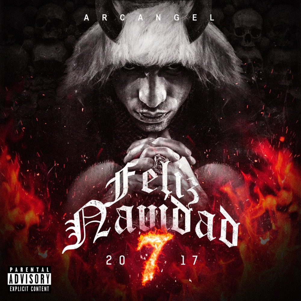 Album cover art for "FELIZ NAVIDAD 7" by Arcángel
