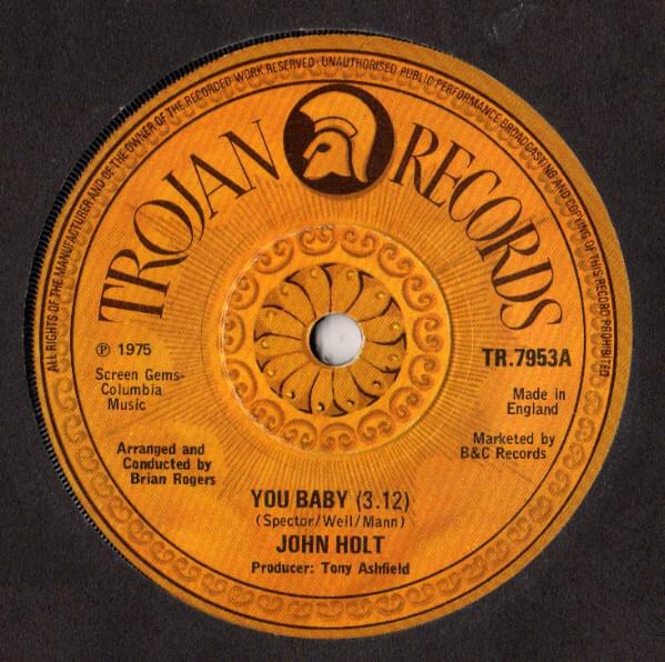 Album cover art for "You Baby" by John Holt