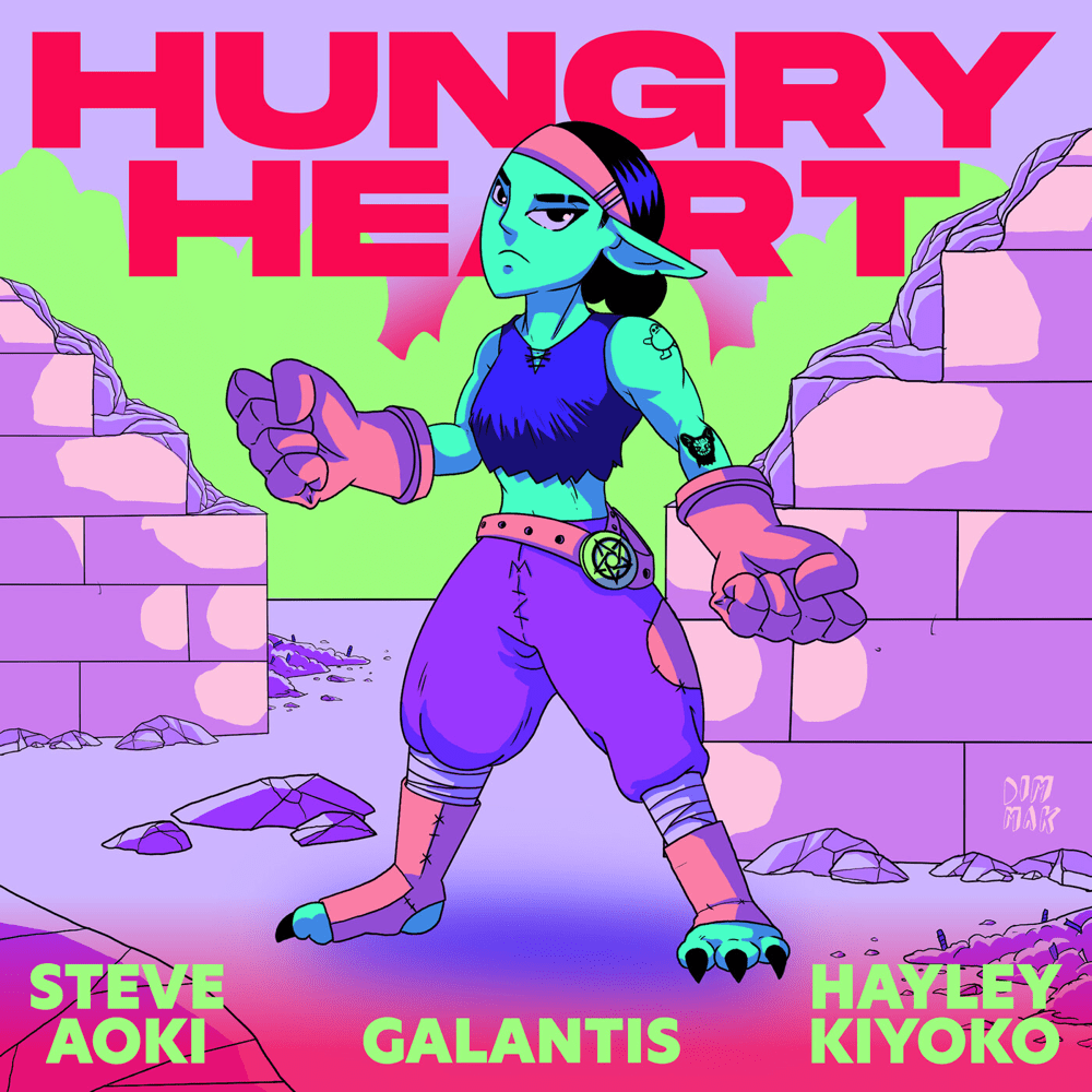 Album cover art for "Hungry Heart" by Steve Aoki
