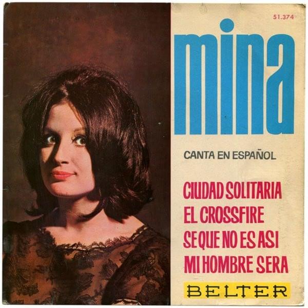 Album cover art for "Ciudad solitaria" by Mina