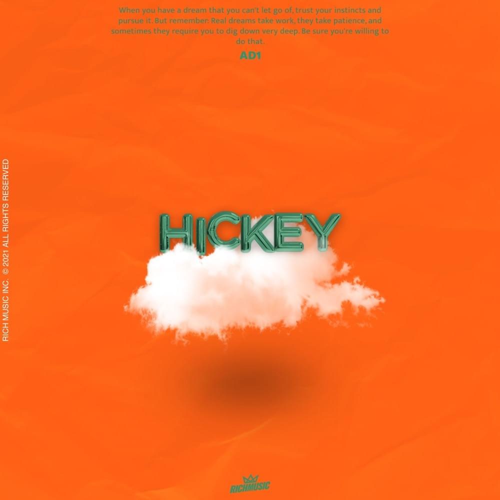 Album cover art for "Hickey" by Rich Music & Dímelo Flow & iZaak