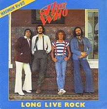 Album cover art for "Long Live Rock" by The Who