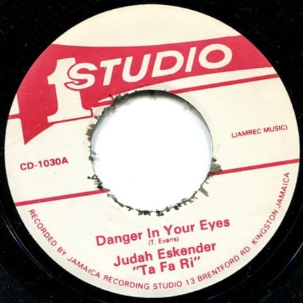 Album cover art for "Danger In Your Eyes" by Judah Eskender Tafari