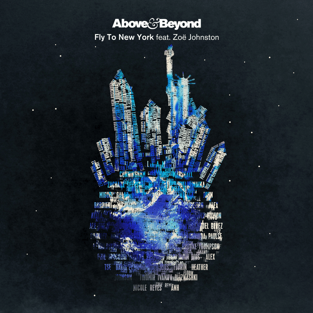 Album cover art for "Fly To New York (Above & Beyond vs. Jason Ross Club Mix)" by Above & Beyond & Zoë Johnston