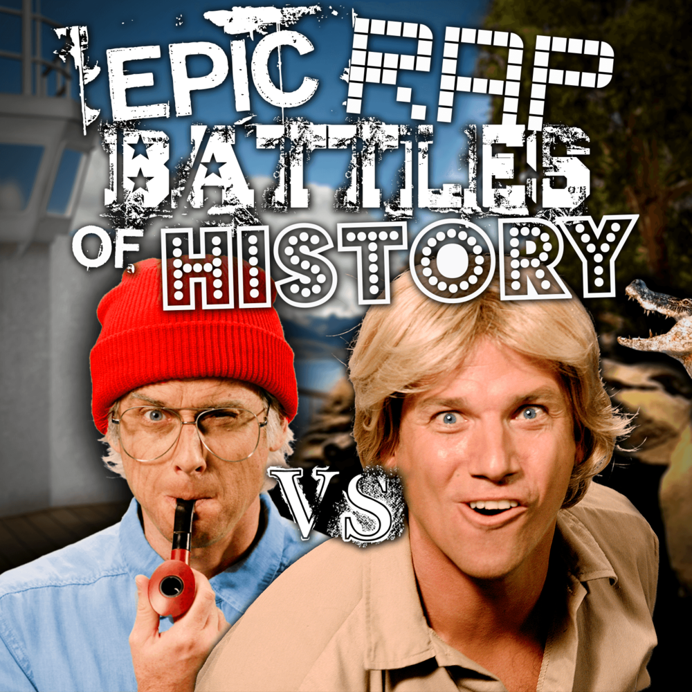 Album cover art for "Jacques Cousteau vs. Steve Irwin" by Epic Rap Battles of History & EpicLLOYD & Nice Peter