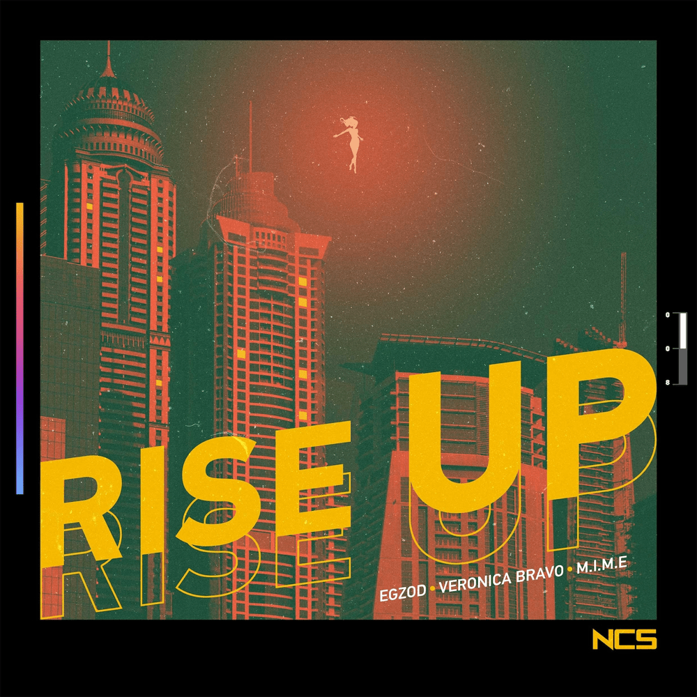 Album cover art for "Rise Up" by Egzod & Veronica Bravo & M.I.M.E