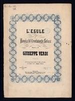 Album cover art for "L’esule" by Giuseppe Verdi
