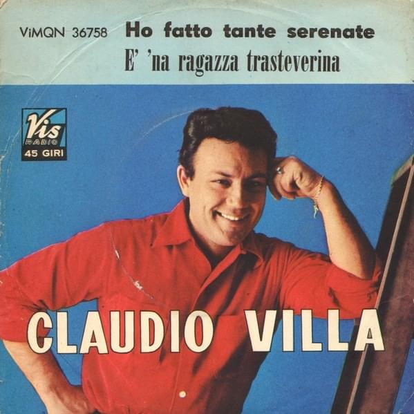 Album cover art for "È ’na regazza trasteverina" by Claudio Villa