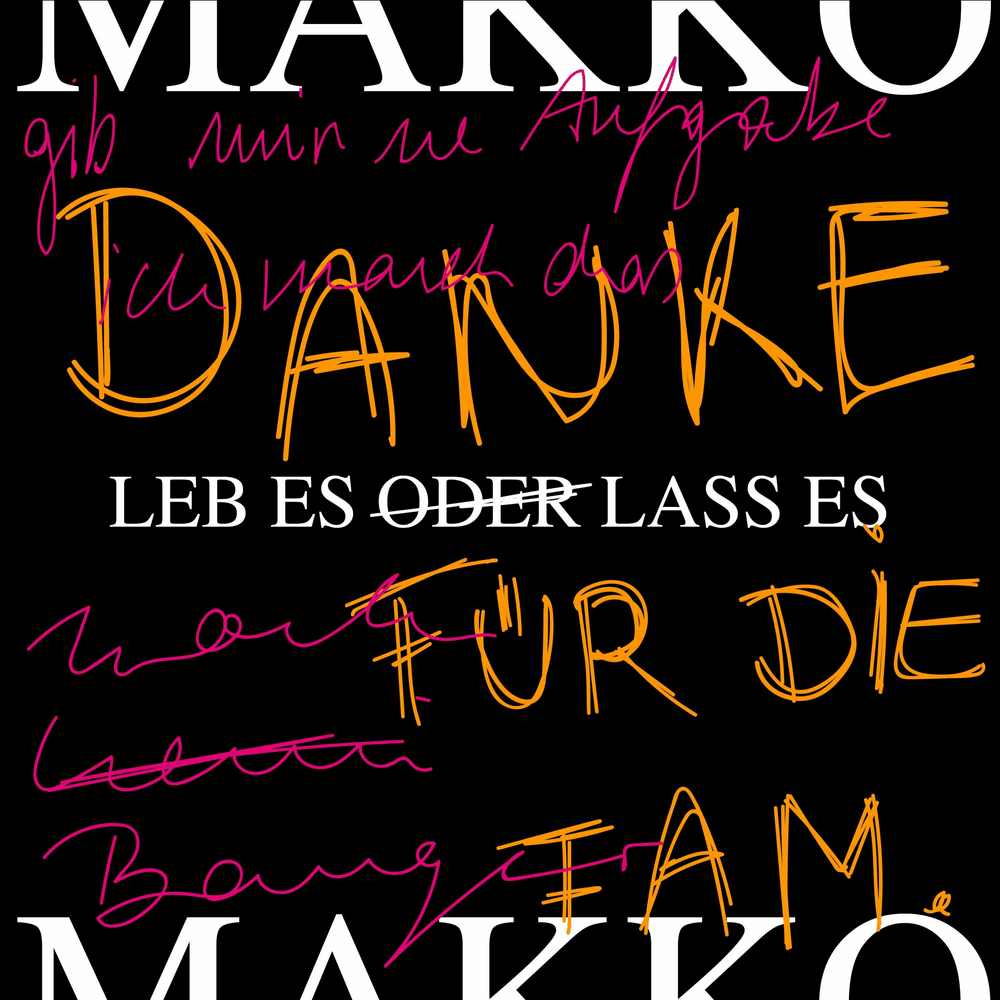 Album cover art for "Leb es oder lass es" by makko