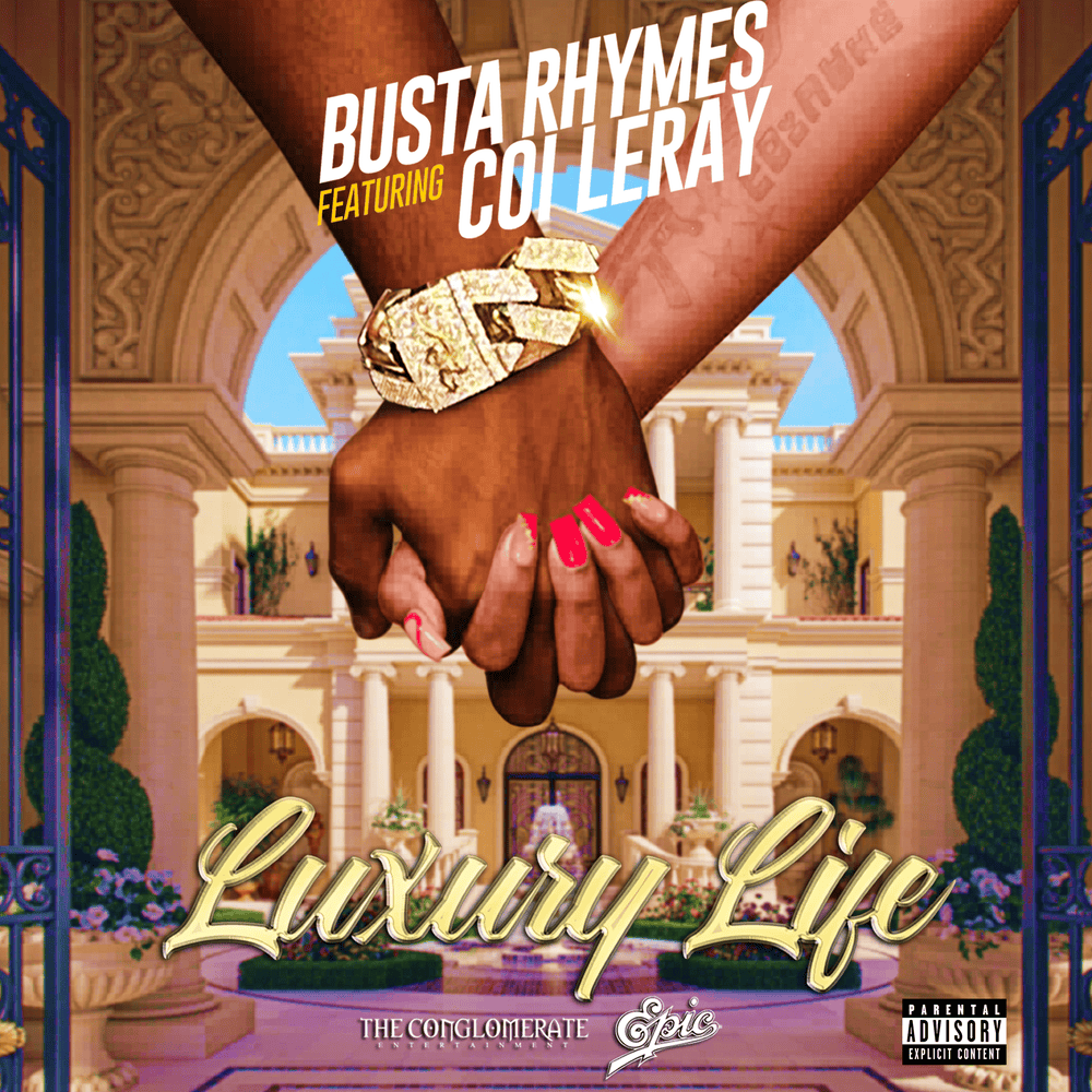 Album cover art for "LUXURY LIFE" by Busta Rhymes & Coi Leray