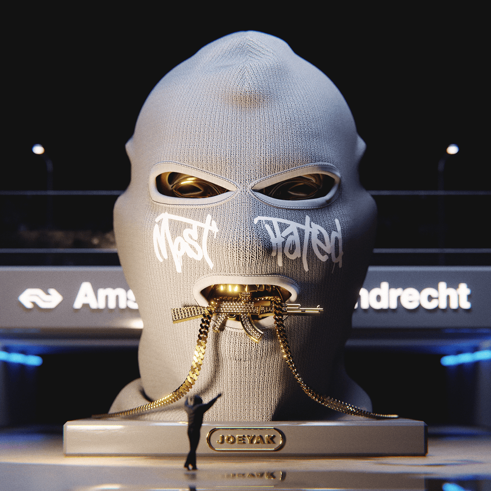 Album cover art for "Als Ik Met Je Loop" by JoeyAK & Lijpe