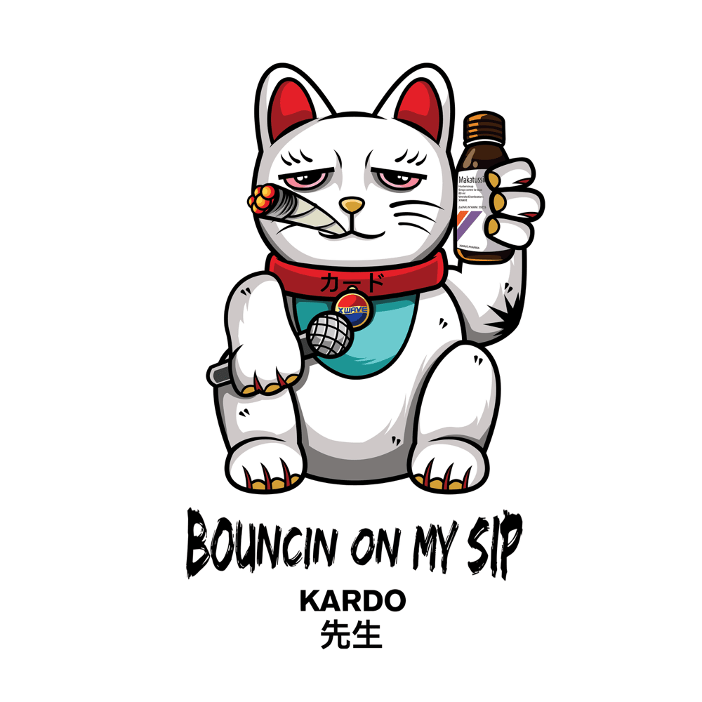 Album cover art for "BOUNCIN (ON MY SIP)" by KARDO