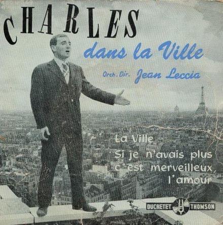 Album cover art for "Si je n’avais plus" by Charles Aznavour