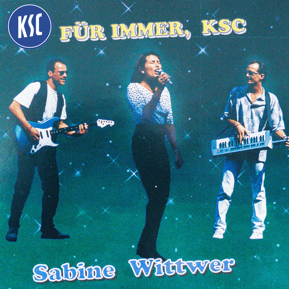 Album cover art for "Für immer, KSC" by Sabine Wittwer