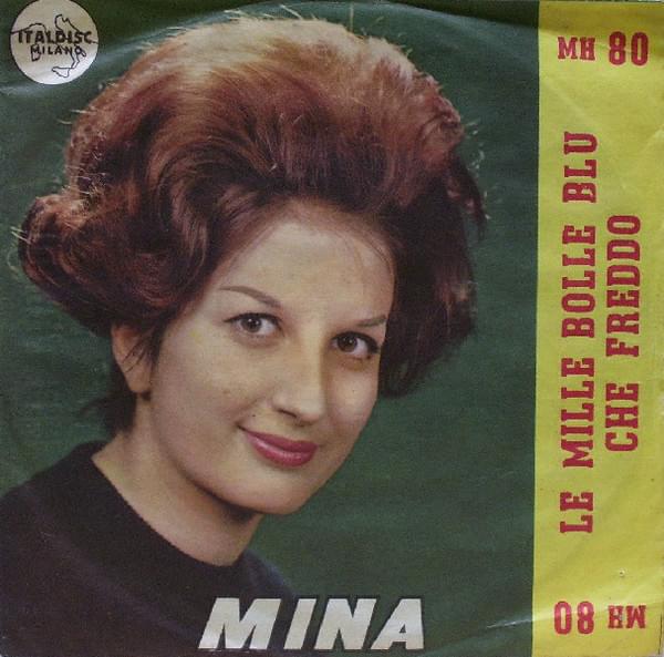 Album cover art for "Le mille bolle blu" by Mina