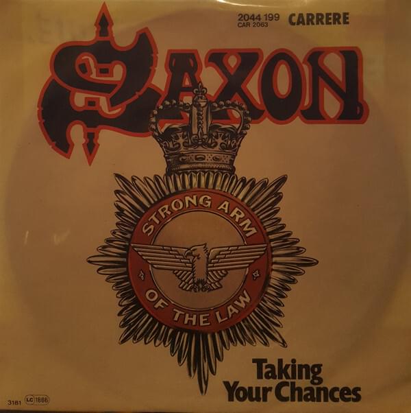 Album cover art for "Taking Your Chances" by Saxon