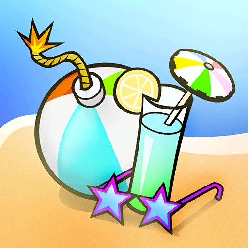 Album cover art for "Beach Blast" by Fortnite