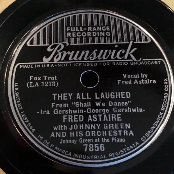 Album cover art for "They All Laughed" by Fred Astaire