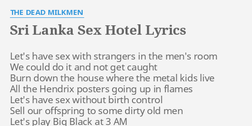 Sri Lanka Sex Hotel by The Dead Milkmen