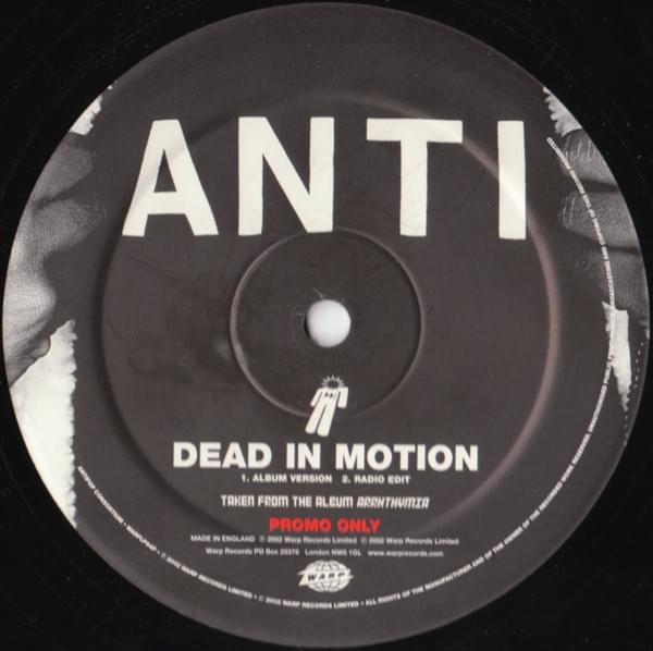 Album cover art for "Dead in Motion" by Antipop Consortium