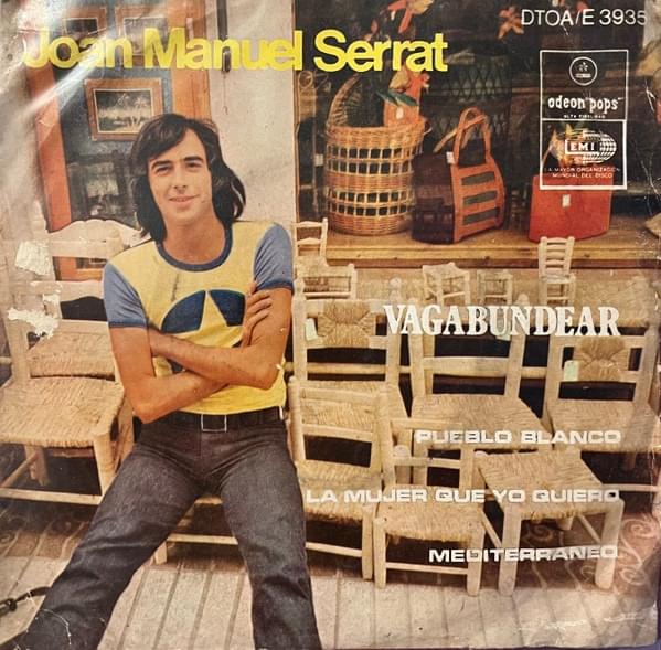 Album cover art for "Vagabundear" by Joan Manuel Serrat