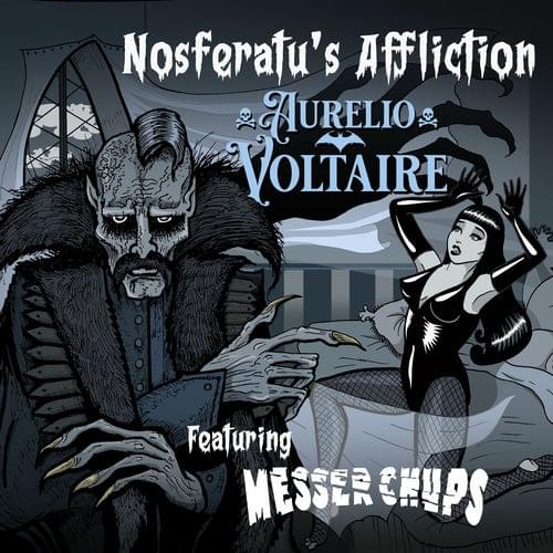 Album cover art for "Nosferatu’s Affliction" by Aurelio Voltaire & Messer Chups