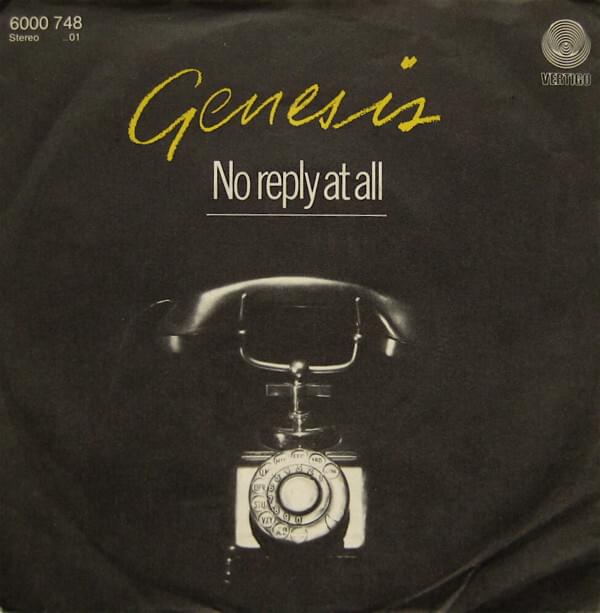 Album cover art for "No Reply at All" by Genesis & The Phenix Horns