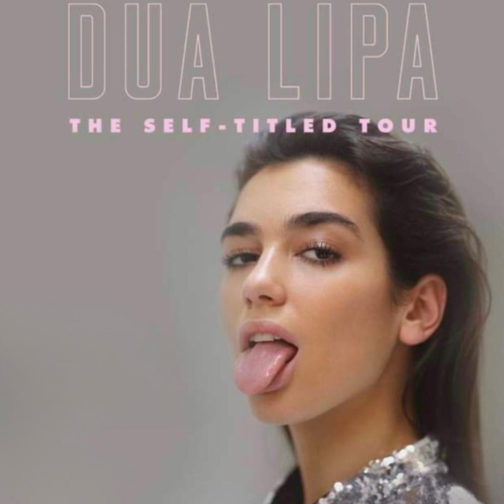 Album cover art for "The Self-Titled Tour Dates" by Dua Lipa