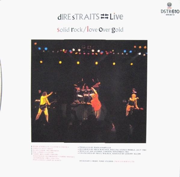 Album cover art for "Solid Rock [Alchemy]" by Dire Straits