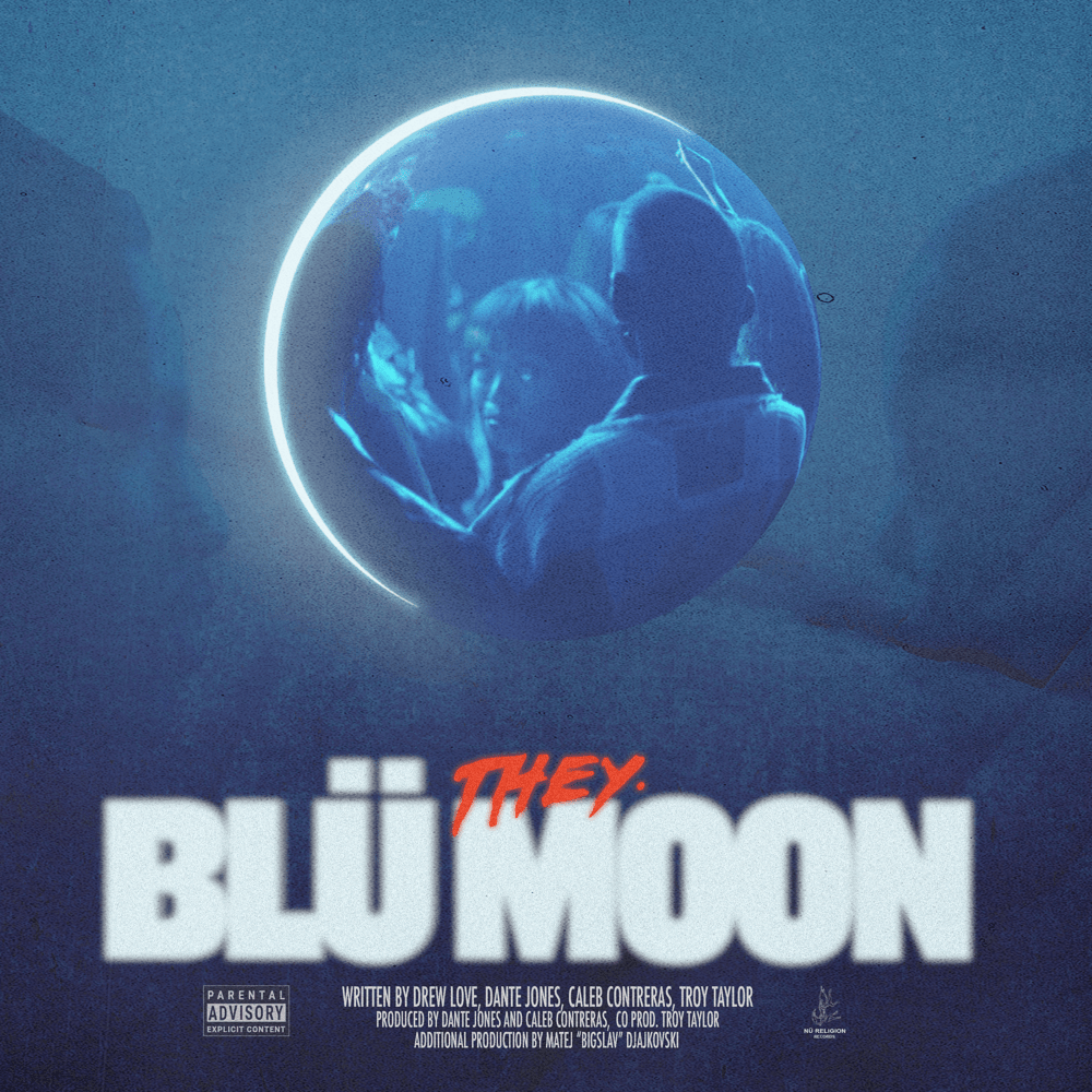 Album cover art for "Blü Moon" by THEY.