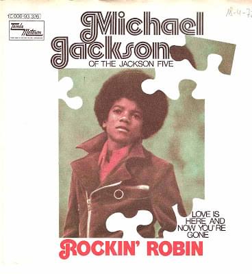 Album cover art for "Rockin’ Robin" by Michael Jackson