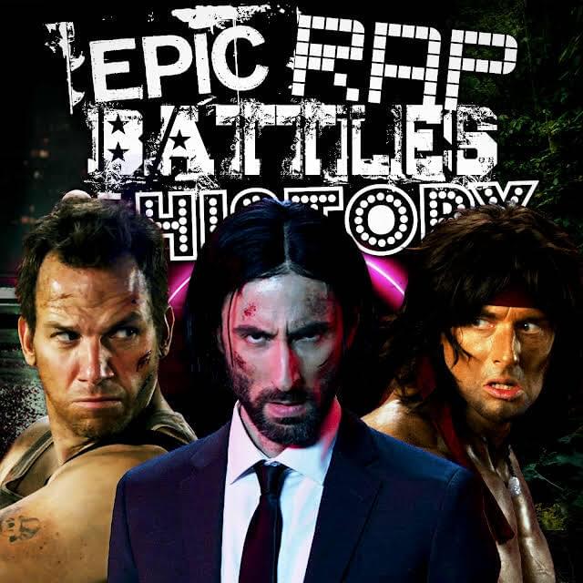 Album cover art for "John Wick vs John Rambo vs John McClane" by Epic Rap Battles of History & EpicLLOYD & Nice Peter & Zach Sherwin