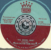 Album cover art for "Big Diesel Man" by Sir Calvin Coolidge