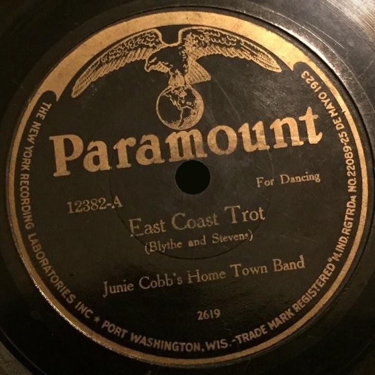 Album cover art for "East Coast Trot" by Junie Cobb’s Home Town Band