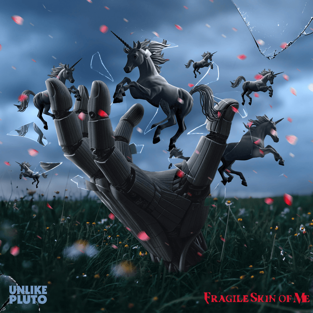 Album cover art for "Fragile Skin Of Me" by Unlike Pluto